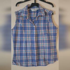 Canyon Guide Outfitters Plaid Sleeveless Shirt